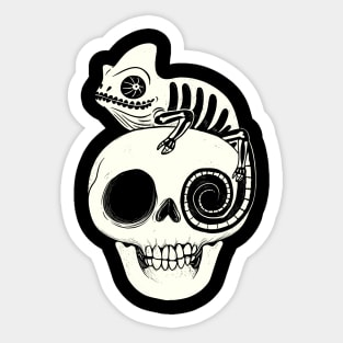 Death Mimic Chameleon Sticker